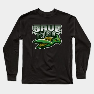 SAVE THE TURTLES Long Sleeve T-Shirt